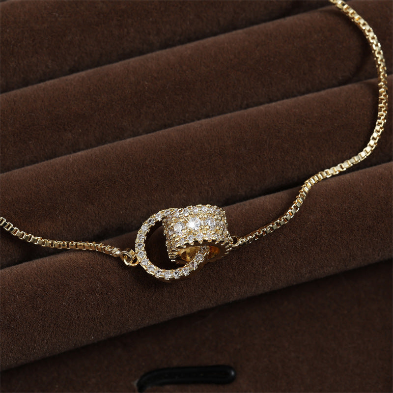 Double Ring Micro Necklace Simple Women's Fashion - Norellé