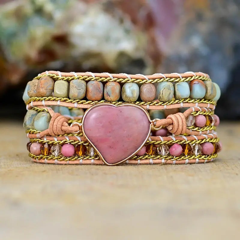 Fashion Irregular Heart Multi-layer Winding Bracelet