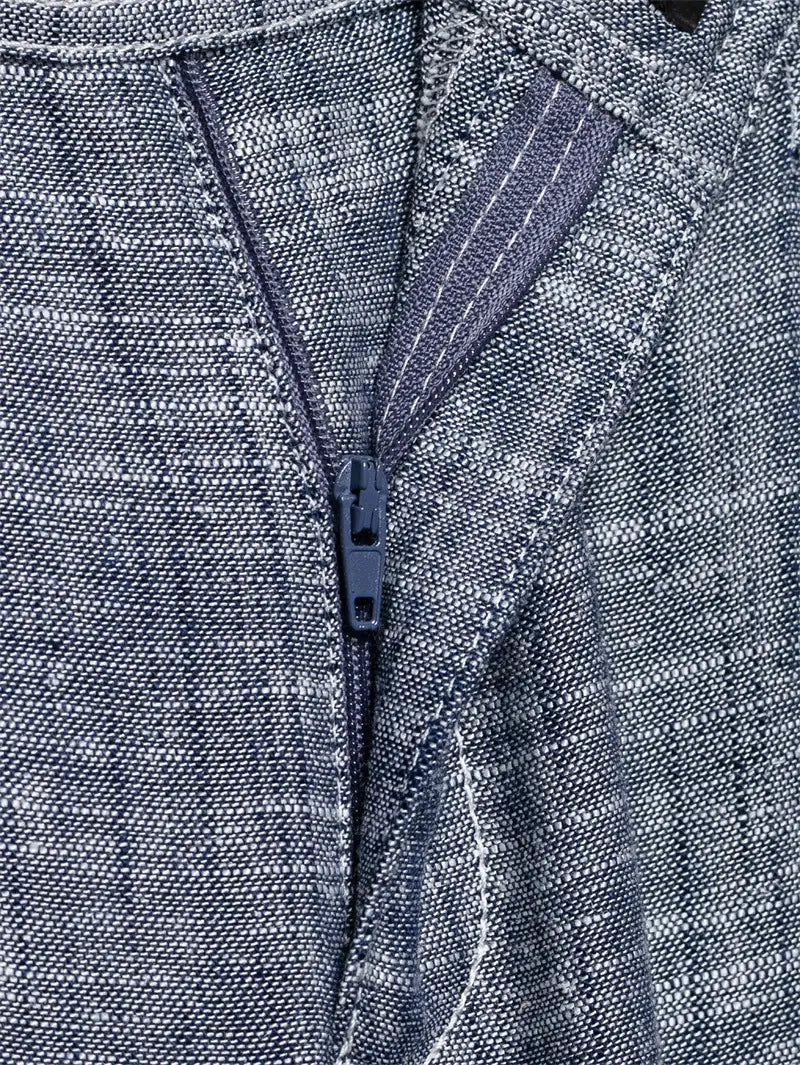 Pocket Decoration Short Shirt Trousers