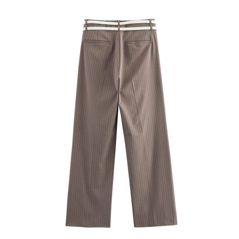 Women’s Fashion Temperament With Belt Vest Double Pants