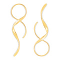 Line Simple Metal Earrings Asymmetric Fashion Earrings - Norellé