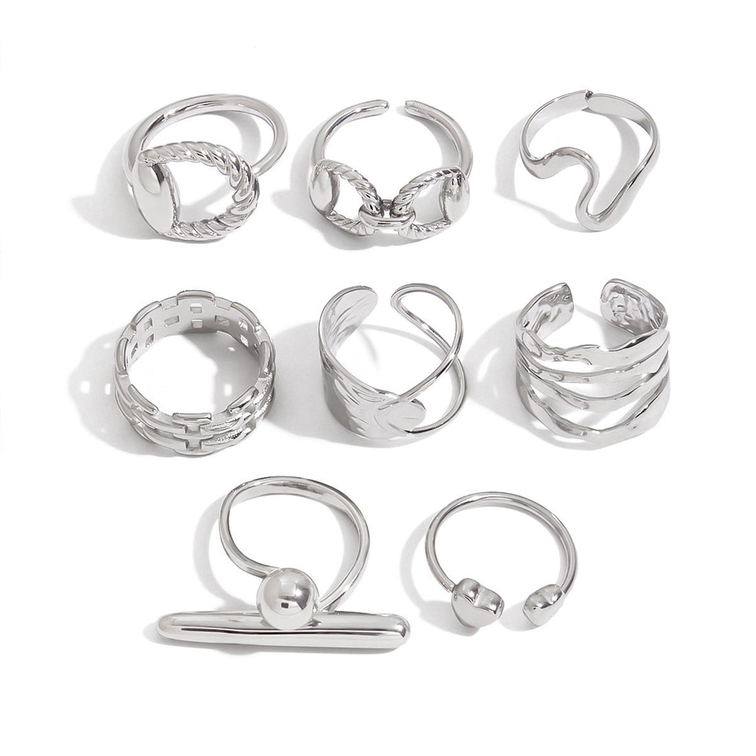 Steel Ring Titanium Steel No Fading - Norellé