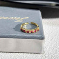 French Rose Zircon Light Luxury High-grade Ring - Norellé