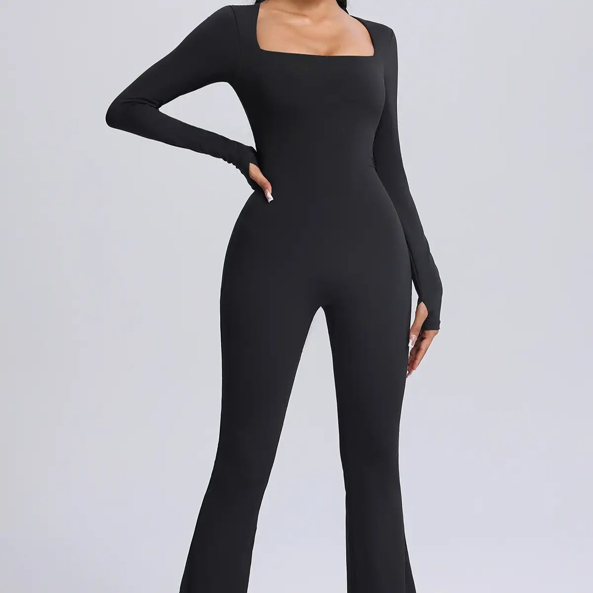 Women’s Long Sleeve Yoga Jumpsuit High Elastic Breathability