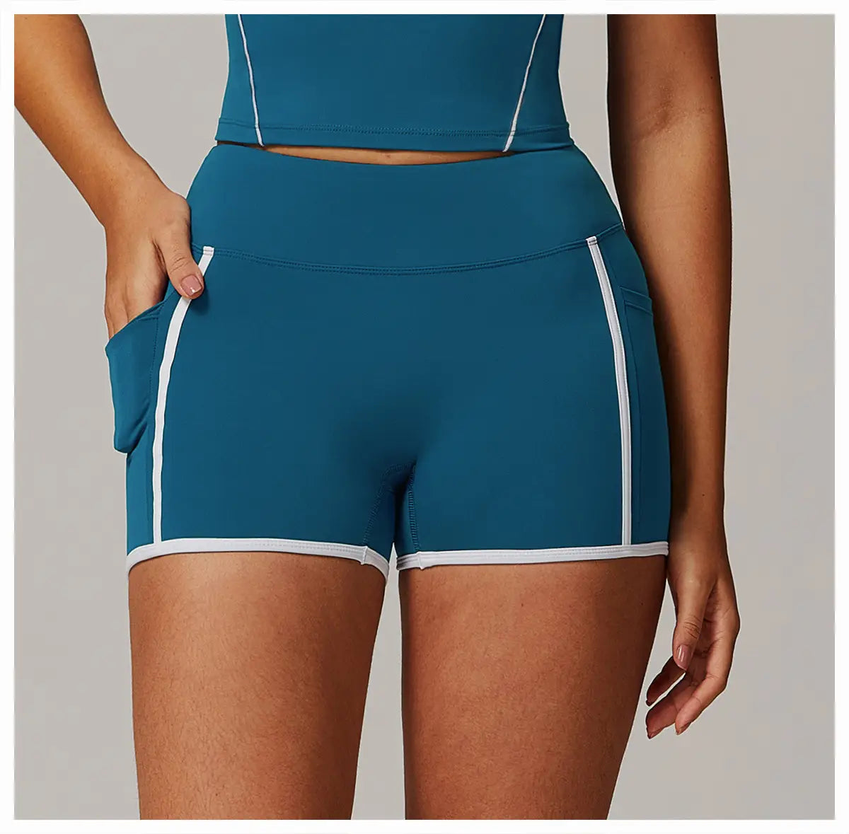 Nude Feel Yoga Shorts High Waist Sports And Fitness