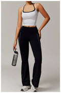 High Waist Nude Feel Yoga Pants Sports Fitness Wide-leg Casual Pants - Norellé