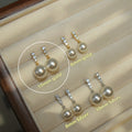 Pearl S925 Silver Stud Earrings For Women - Norellé