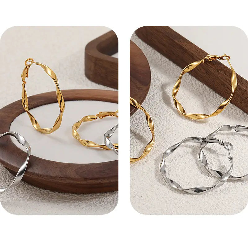 Women’s Titanium Steel Gold-plated All-match Ear Clip