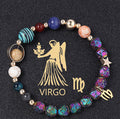 Natural Volcanic Rock Electroplating Twelve Constellations Bracelets - Norellé