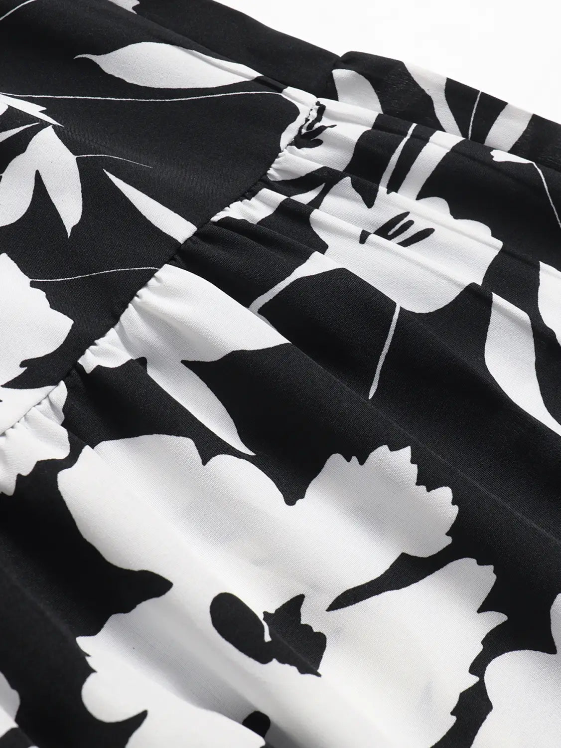 Printed A- Line Skirt Pleated Women