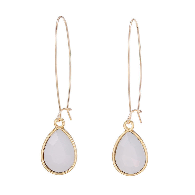 Spring And Summer Cool Water Drop Earrings - Norellé