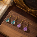 Drop-shaped Transparent Dream Glass Ball Earrings - Norellé