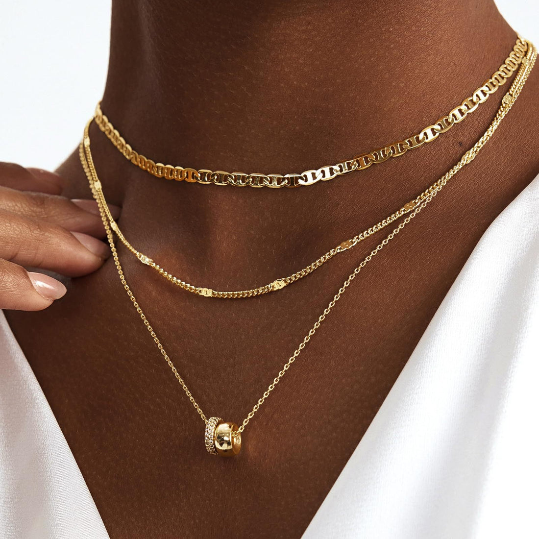 Necklace Zircon-laid Necklace Suit Women - Norellé