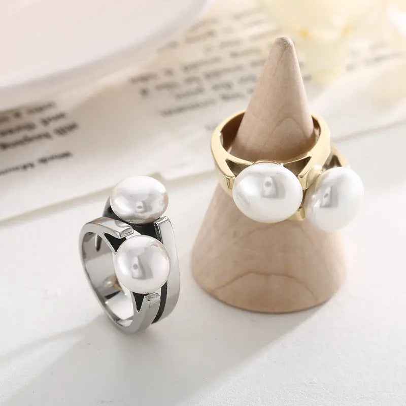 Unique And Elegant Stainless Steel Ring - Norellé