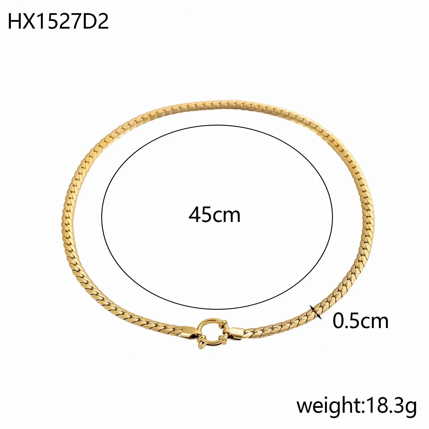 Encrypting Smooth NK Chain Necklace - Norellé