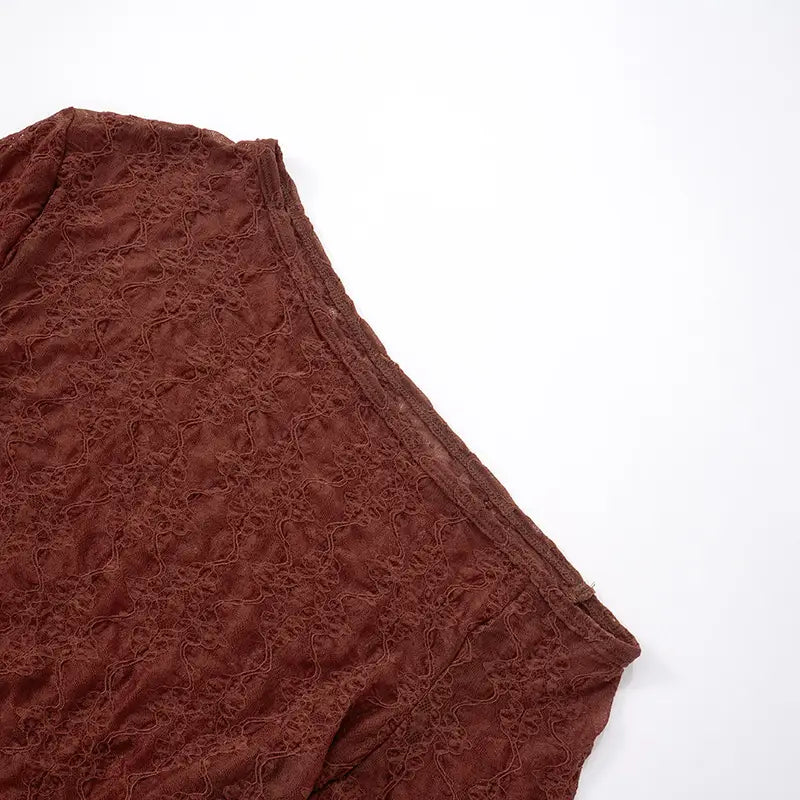 Women’s Mesh One-piece Dress Solid Color