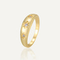 Six-pointed Star Zircon Ring Female - Norellé
