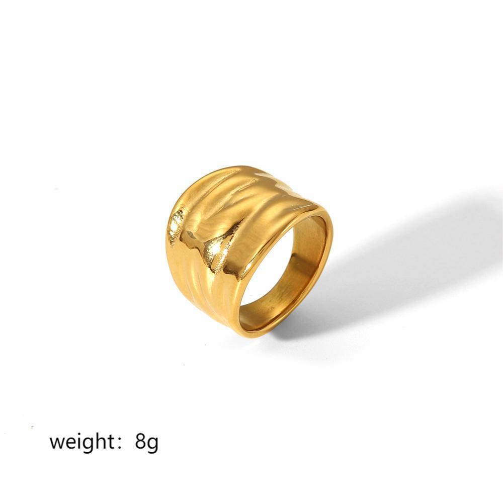 Women's 18K Gold Stainless Steel Ring - Norellé