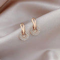Silver Needle Fashion High-grade Diamond Enamel Earrings - Norellé