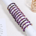 Twelve Constellations Bracelets Natural Stone Hemp Stone Cut Surface Eight Planets - Norellé