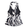 Zebra Pattern Blended Vest Casual Pants - Norellé