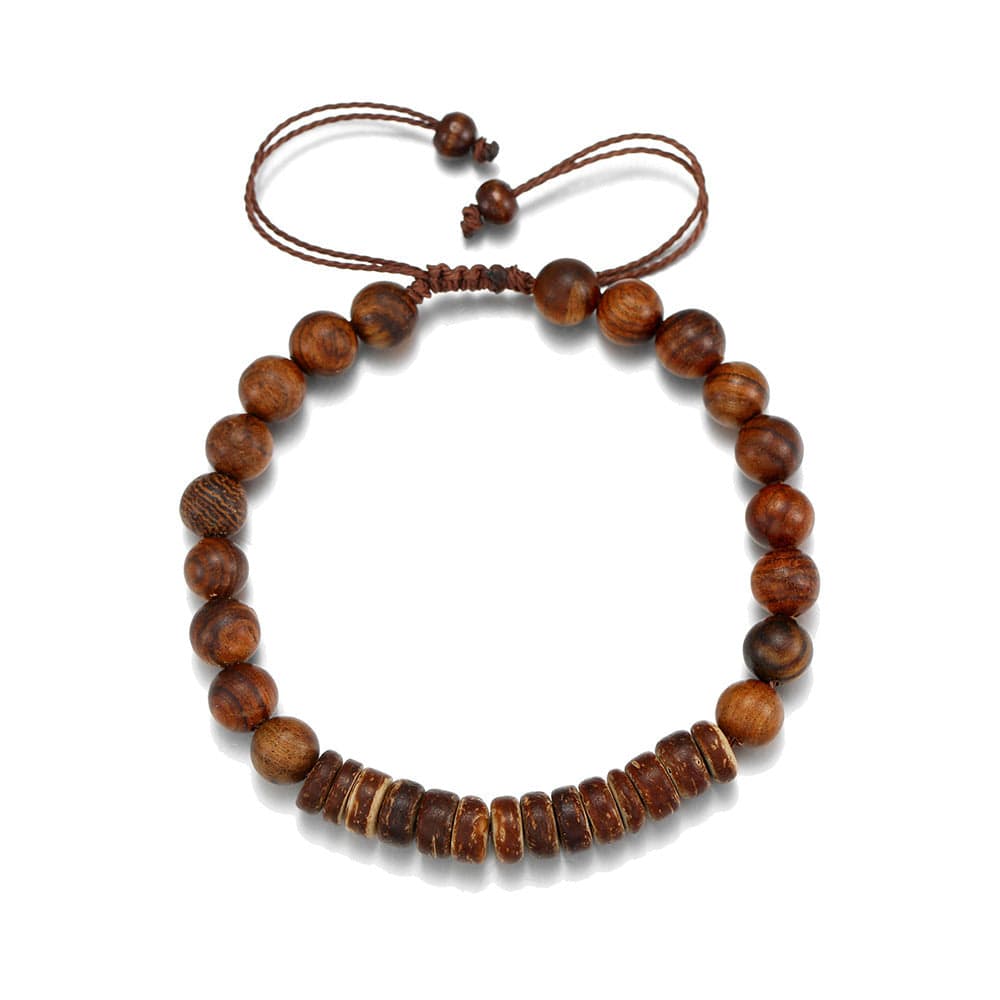 Simple Turquoise Wooden Bead Bracelet - Norellé