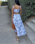 Slim Print Skirt Sets For Women 2 Pieces - Norellé