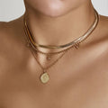Multilayer Trend Elegant Jewelry Long Snake Chain Crystal - Norellé