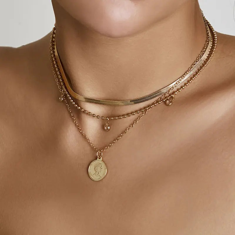 Multilayer Trend Elegant Jewelry Long Snake Chain Crystal - Norellé