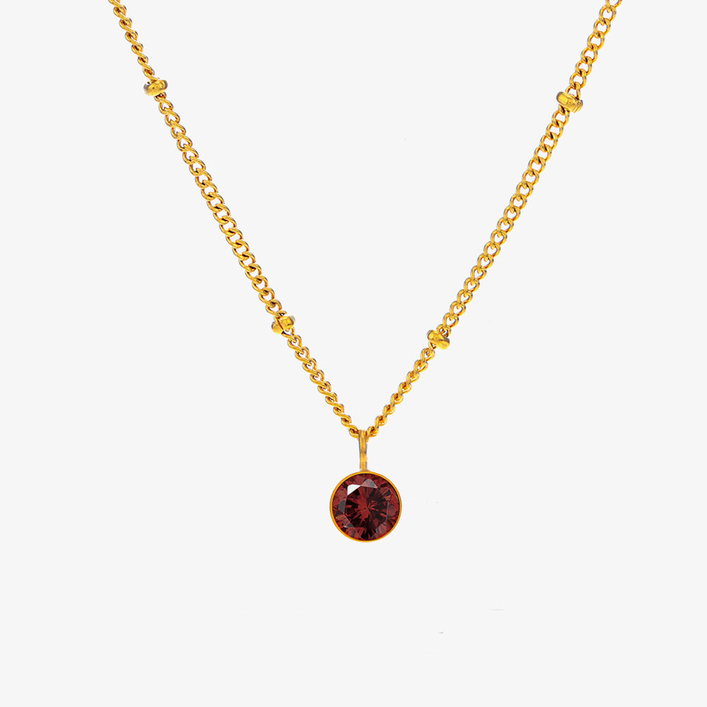 December Titanium Steel Necklace - Norellé