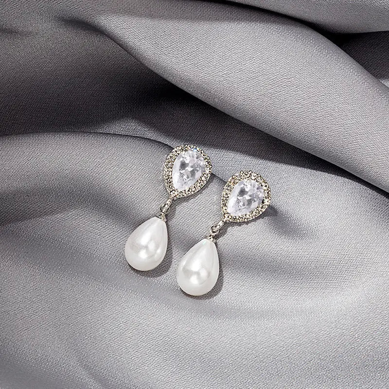 Water Drop Creative Drop Earrings Inlay - Norellé