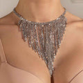 Double Row Necklace Symmetrical Alloy Necklace Necklace - Norellé