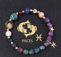 Natural Volcanic Rock Electroplating Twelve Constellations Bracelets - Norellé