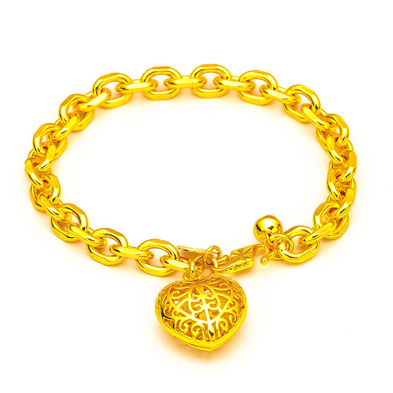 Vietnam Placer Gold Women's Heart Bracelet - Norellé