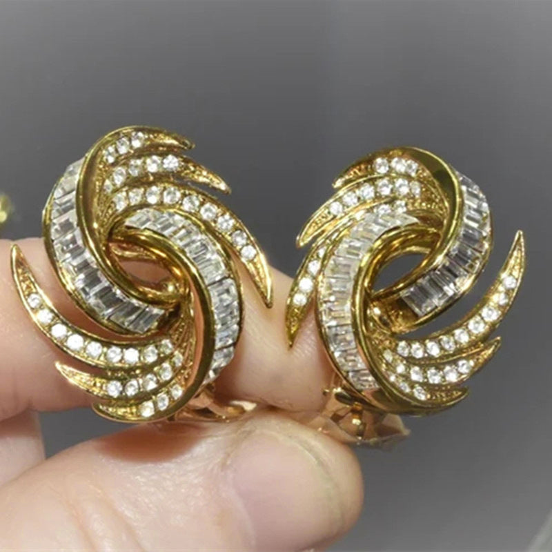 Design Sense Earrings Female Niche Zircon Ornament - Norellé