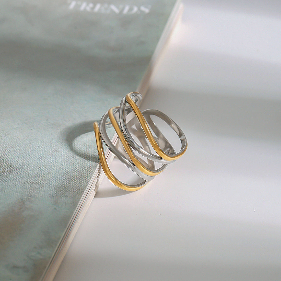 Stainless Steel Ring Titanium Steel No Fading - Norellé
