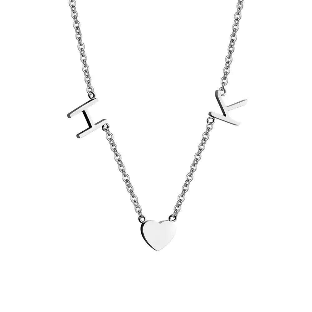 DIY English Multi Letter Necklace For Ladies - Norellé