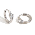 Niche Design Earrings Stainless Steel 18K Gold Plating Ear Clip Women - Norellé