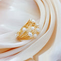 Starry Sky Winding Tourmaline Pearl Ring - Norellé