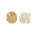 Silver Needle Fashion High-grade Diamond Enamel Earrings - Norellé
