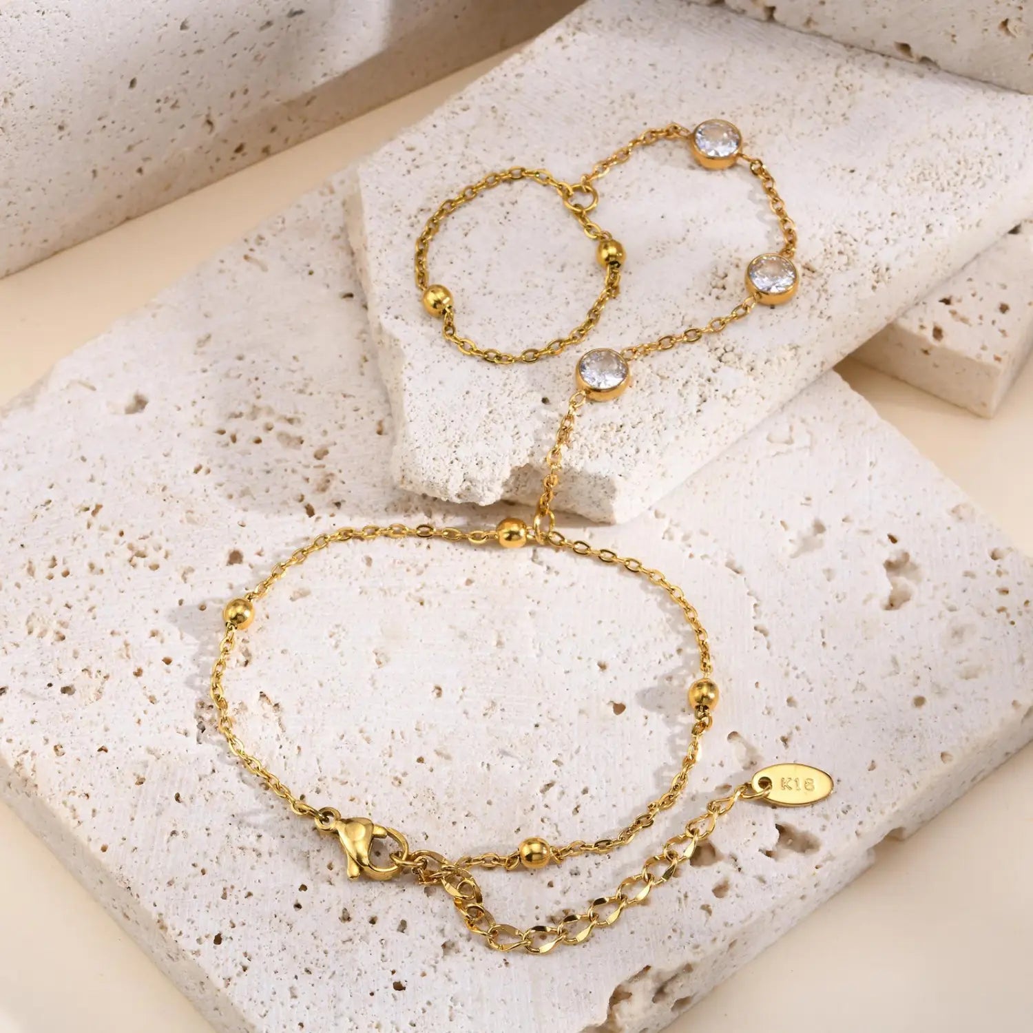 Stainless Steel Hand Support Chain Snake Double Layer Twin