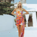 Sleeveless Printed Short Skirt - Norellé