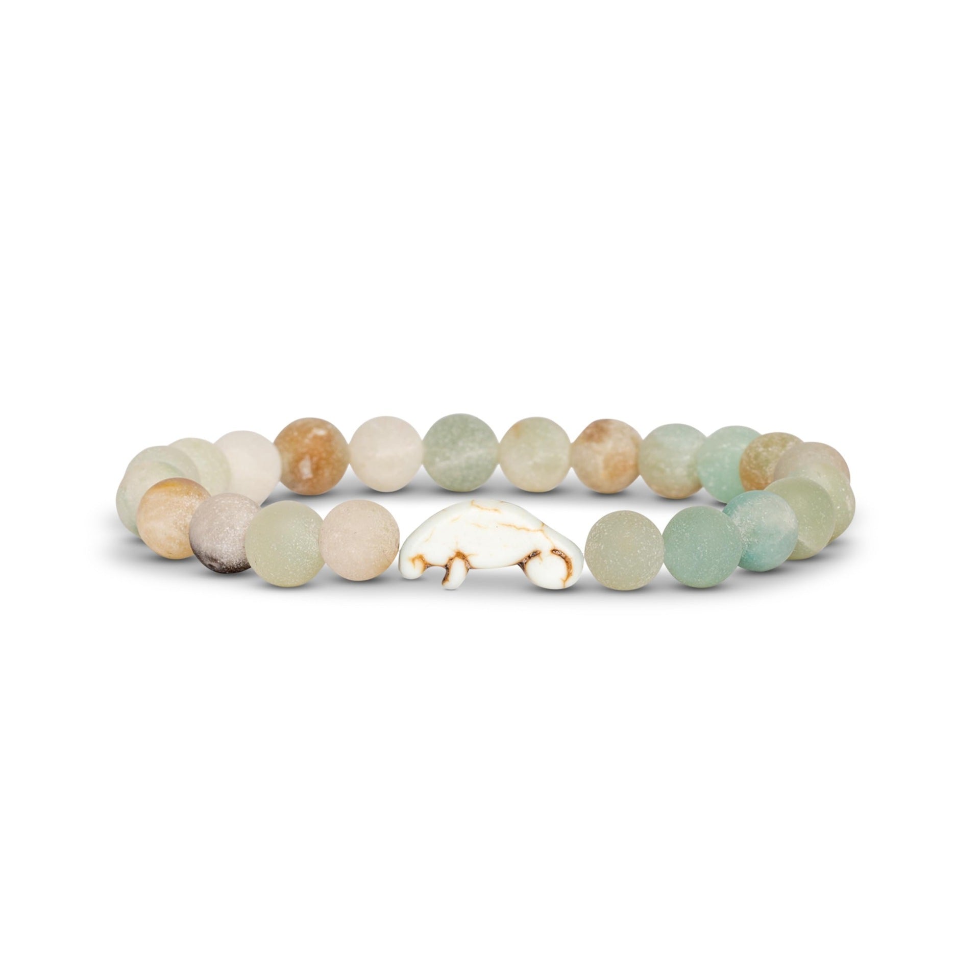 8mm Natural Stone Manatee Amazonite Bracelet - Amazon - electronic accessories