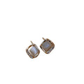 Small Square Ear Studs Light Luxury Minority Design Sense - Norellé