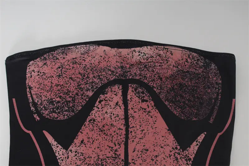 Women’s Spring Clothing Tube Top Dress High Slit Long