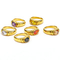Retro Style Black Green Zircon Fashion Female Ring - Norellé