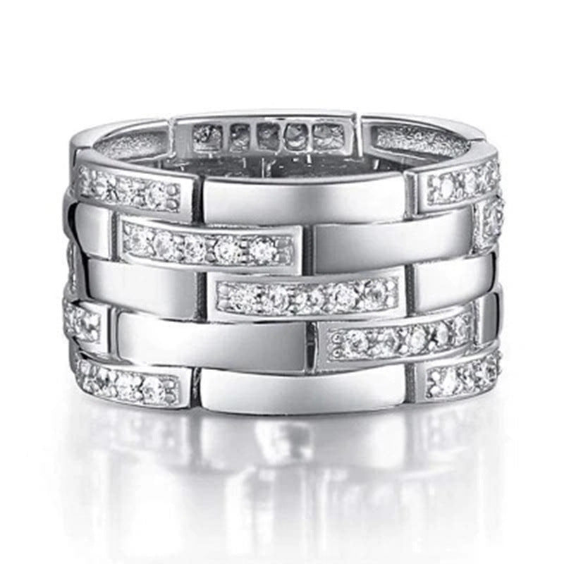 Micro Inlaid Zircon Business Ring - Norellé