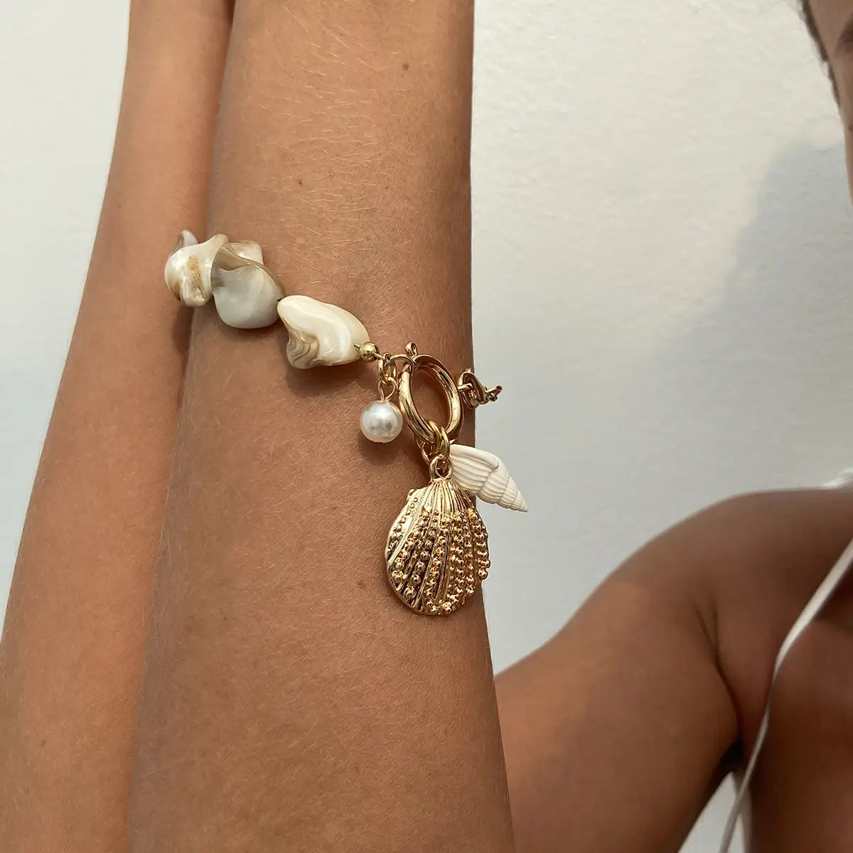 Casual Beach Shell Clavicle Necklace Suit
