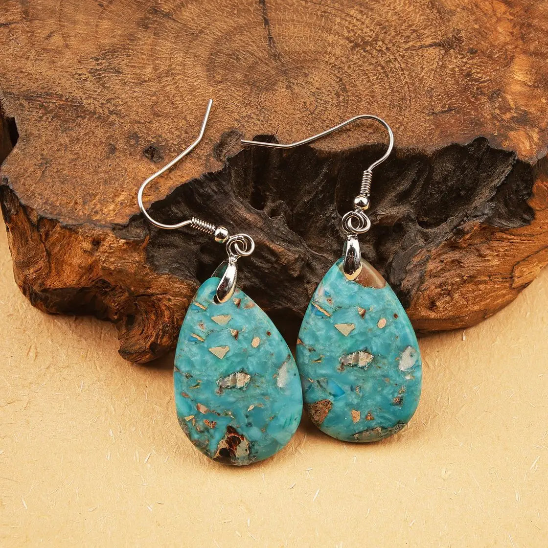 Women’s Natural Stone Simple Earrings