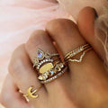 Women's Vintage Water Drop Diamond Ring Suit - Norellé